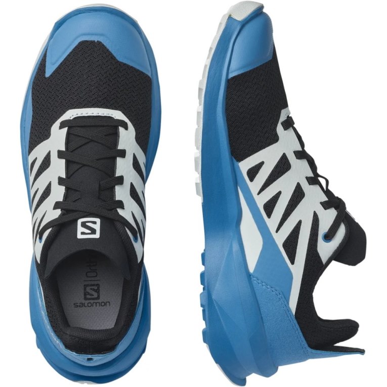 Blue / Black Salomon Patrol Kids' Hiking Shoes | PH 27408O